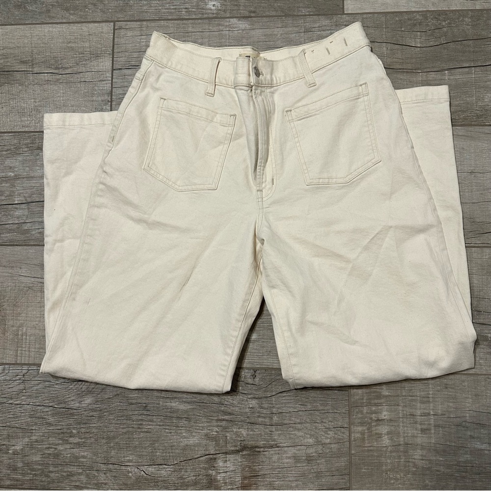 Madewell Off-White Denim Jeans